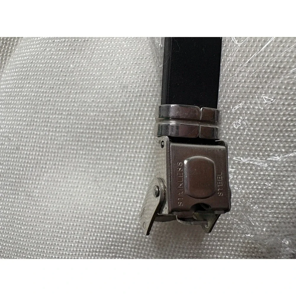 Mens Stainless Steel Black Rubber ID Bracelet To My Dad Youll Always Be My Hero